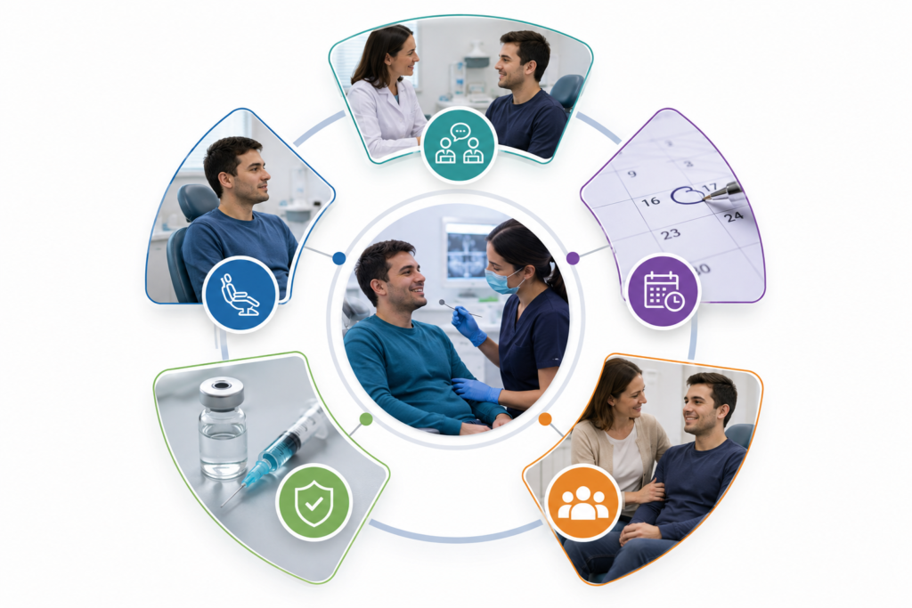 Adaptive dental treatment plan for disabled adults