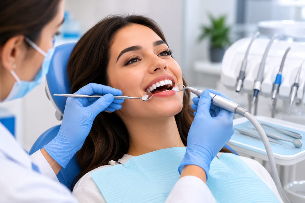 Teeth cleaning and polishing treatment in Dubai dental clinic